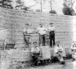 Brick works on King's Highway (late Victorian era) Photo: Clare Crawford. The excavated area of the old brick works was later developed into the 'Rockcliffe Gardens'